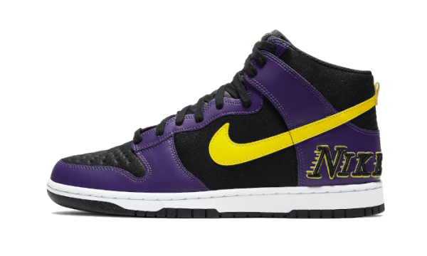 Nike Sko Dunk High EMB Lakers
